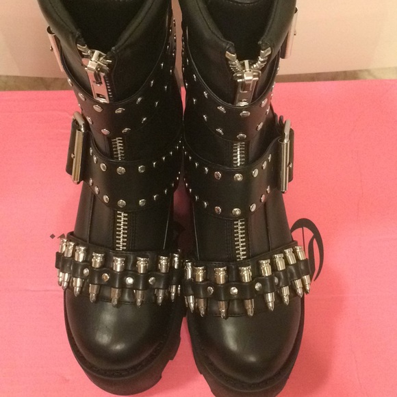 ❌SOLD❌Dolls Kill Charla Tedrick Loaded Ankle Boots - Picture 9 of 15